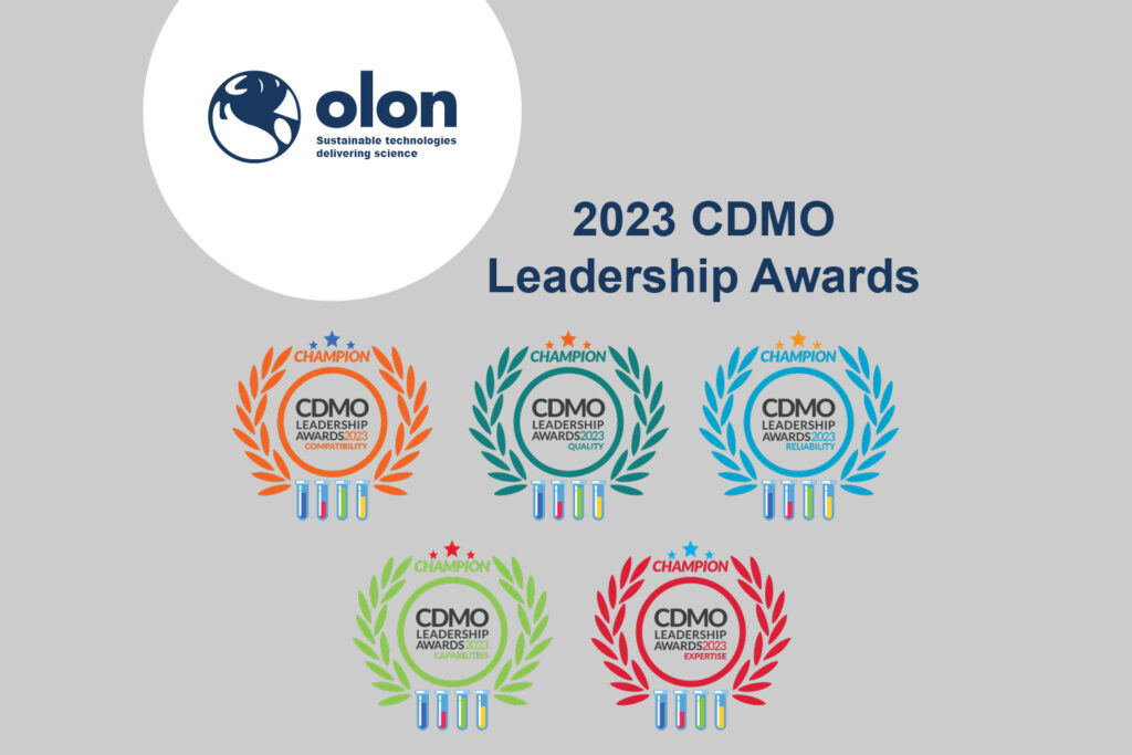 OLON HAS BEEN SELECTED AS CHAMPION IN FIVE CATEGORIES OF 2023 CDMO LEADERSHIP AWARDS