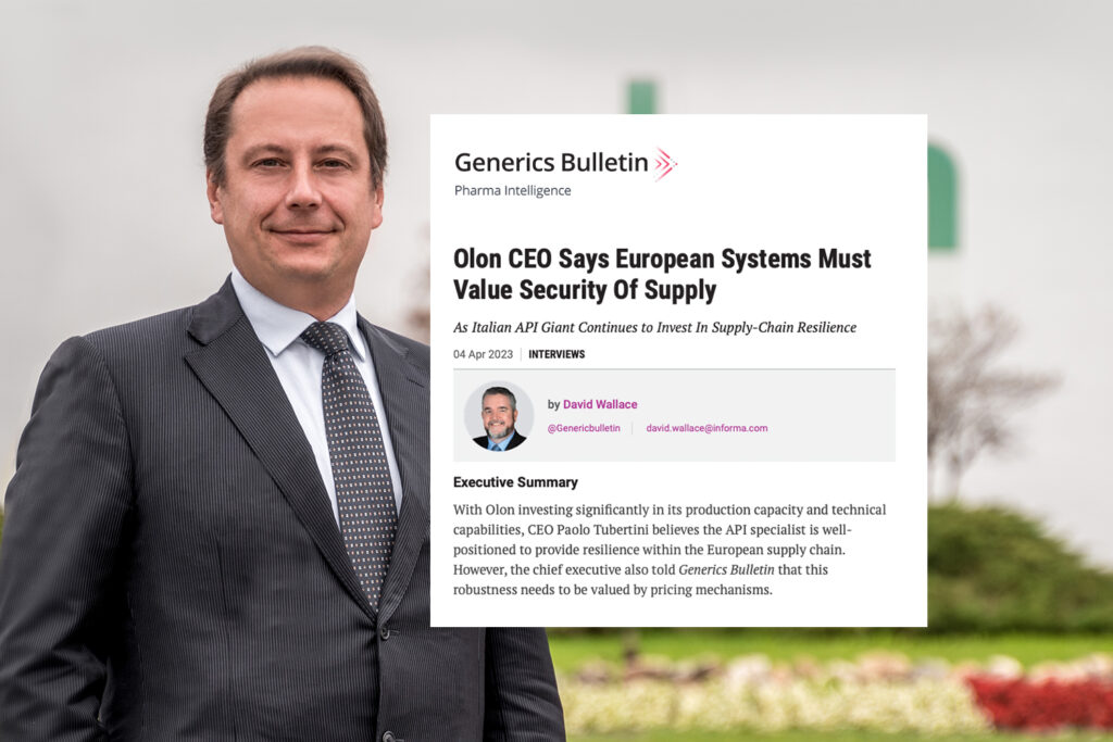Generics Bulletin interviews our CEO Paolo Tubertini